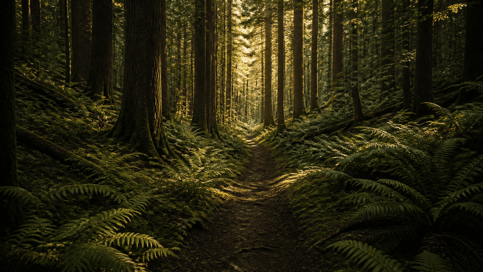 A grounded forest trail showing the distance between intent and reality