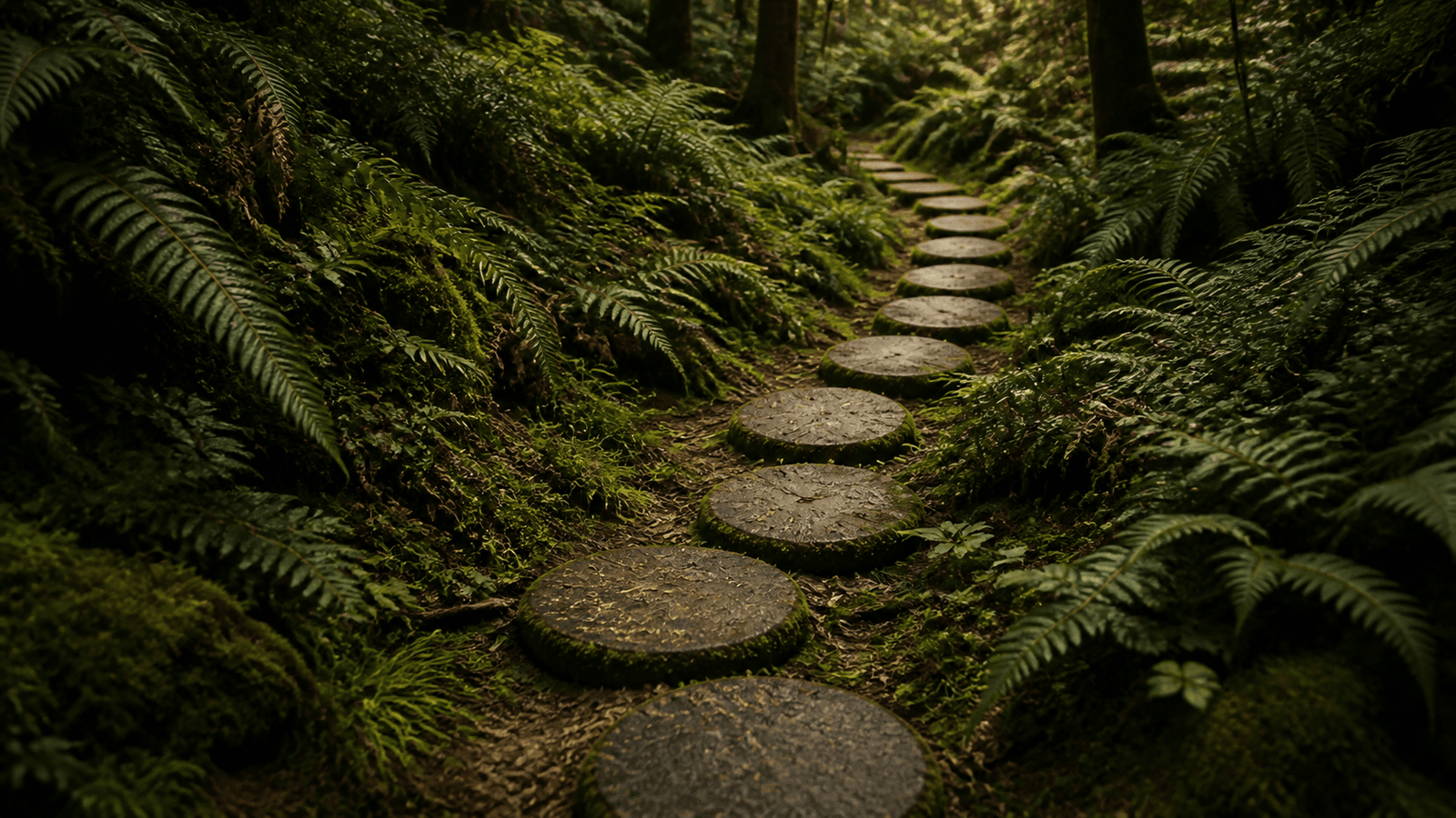 A measured sequence of weathered stones revealing a repeated pattern